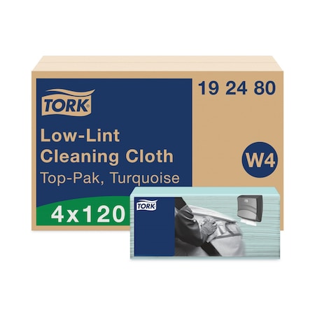 TORK CLEANING CLOTH 1 PLY 14X16.34 TURQUOISE